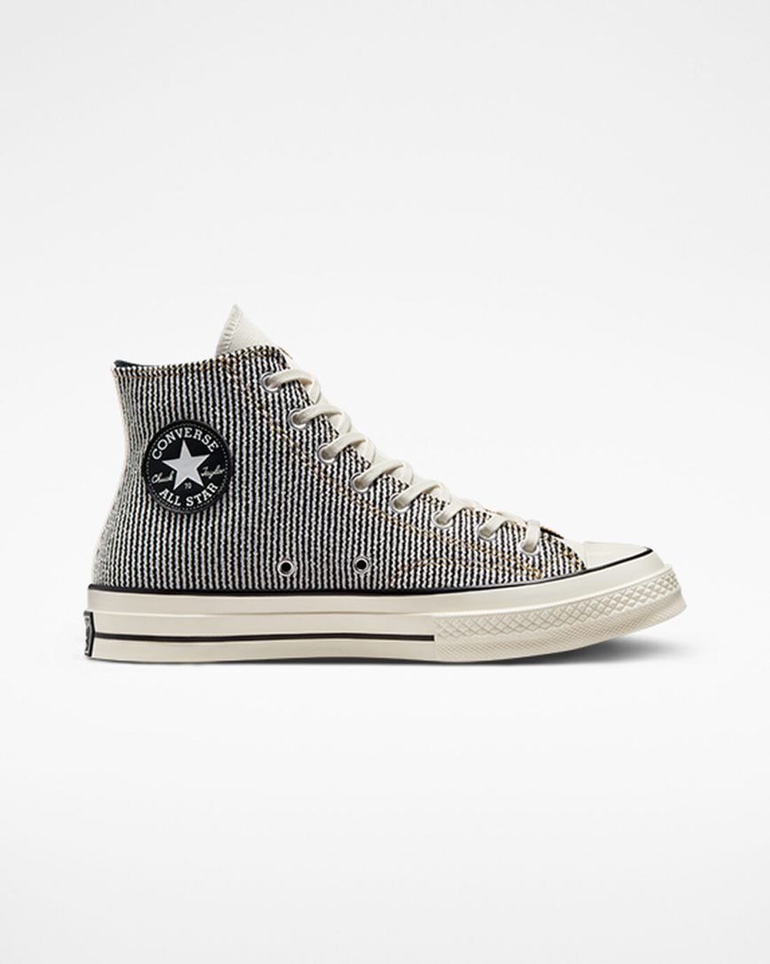 Tenisi Inalti Barbati Converse Chuck 70 Textured Tri-Panel Portocalii Negrii | RO HK13DU451